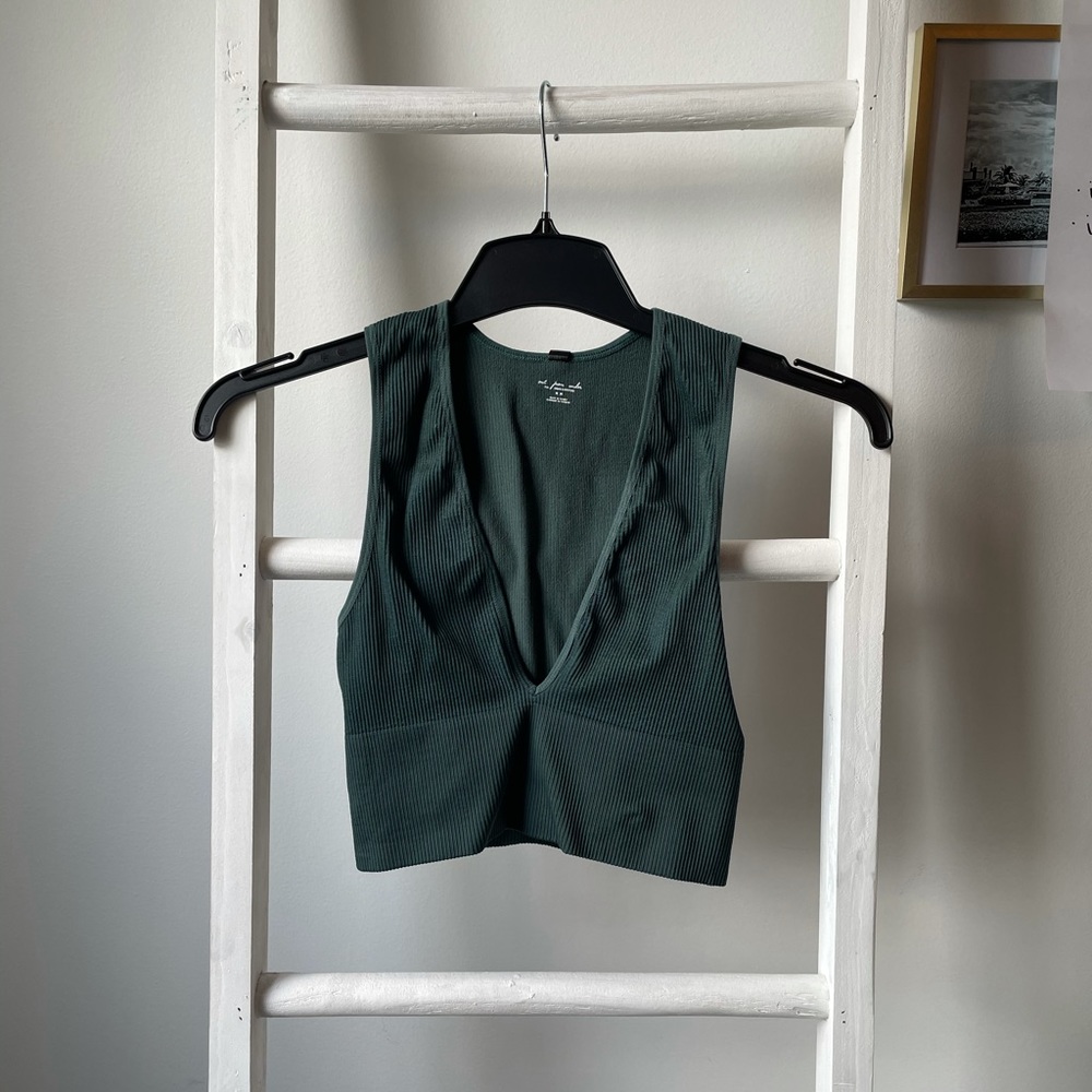 Urban outfitters crop top v neck